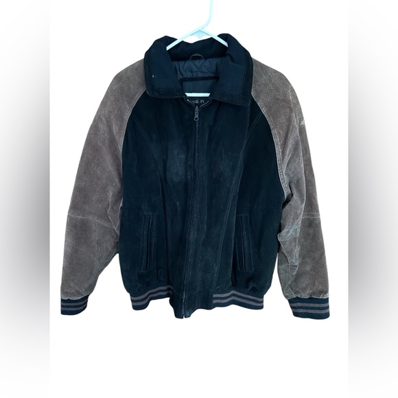 Serge Platini Suede Bomber Jacket - Picture 1 of 6